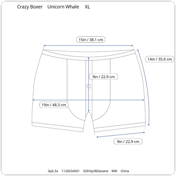 NWT Crazy Boxer 2 Pack Funny Santa Unicorn Whale Christmas Holiday Underwear XL - Picture 10 of 10